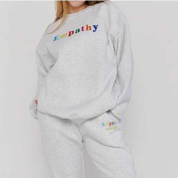 THE MAYFAIR GROUP Empathy Always Grey Sweat Set 😇 - Picture 2 of 4